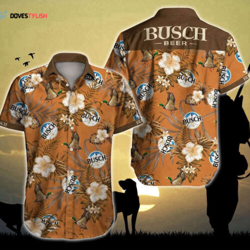 Cover Your Body With Amazing Duck With Tlmus Busch Light Hawaiian Shirt For Men And Women
