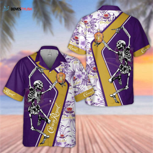 Crown Royal Happy Skeleton Hawaiian Shirt For Men And Women