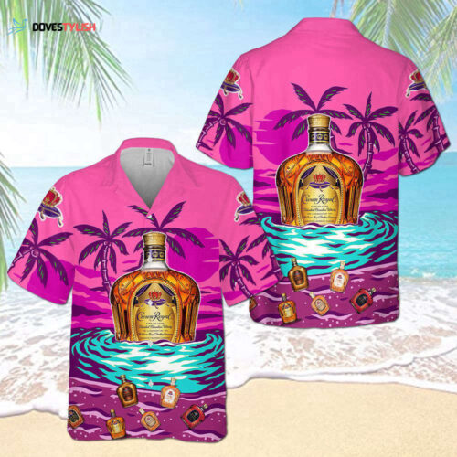 Crown Royal On The Sand Palm Tree Hawaiian Shirt For Men And Women