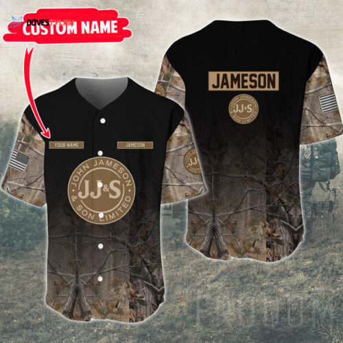 Custom Deer Hunting Jameson Baseball Jersey – Personalized Outdoor Apparel