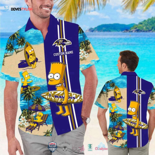 Custom Name New England Patriots Bart Simpson Hawaiian Shirt For Men Women