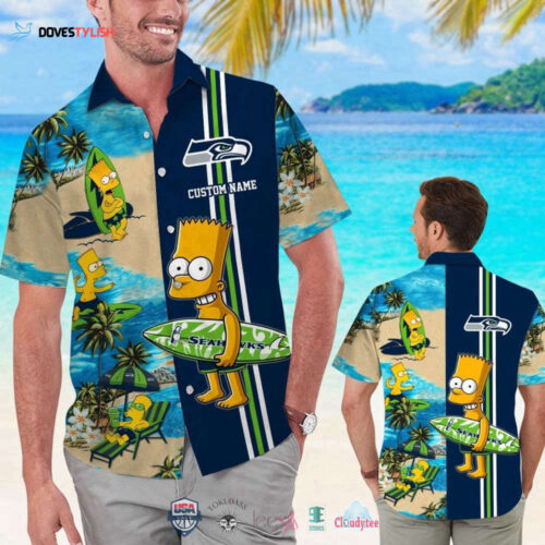 Custom Name Las Vegas Raiders Bart Simpson Hawaiian Shirt For Men Women