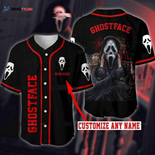 Custom Nightmare On Elm Street Ghostface Baseball Jersey – Personalized Horror Apparel