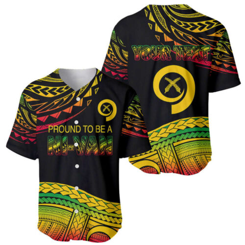 Custom Tribal Vanuatu Baseball Jersey – Proud NiVan Apparel