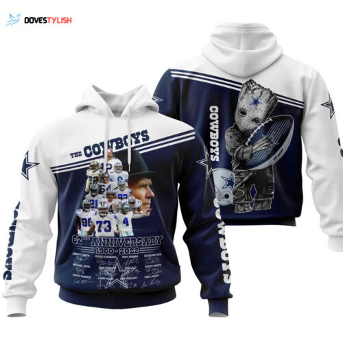 Dallas Cowboys 62nd Anniversary Hoodie, Best Gift For Men And Women