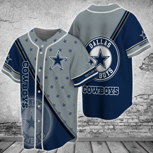 Dallas Cowboys NFL Baseball Jersey Shirt with Star Logo For Men Women