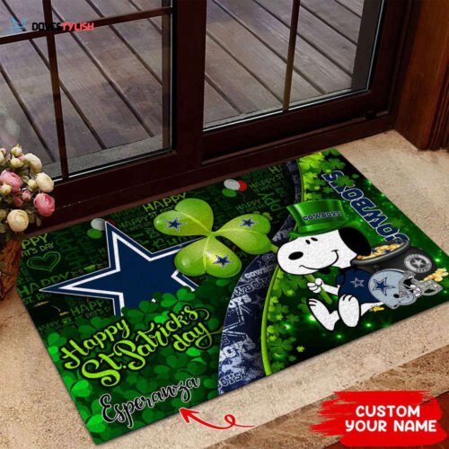 Dallas Cowboys NFL, Custom Doormat The Celebration Of The Saint Patrick’s Day