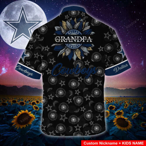 Dallas Cowboys NFL-Hawaii Shirt Sunflower Custom Your Name For Men And Women