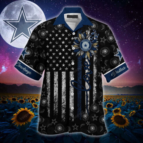 Dallas Cowboys NFL-Hawaii Shirt Sunflower Custom Your Name For Men And Women
