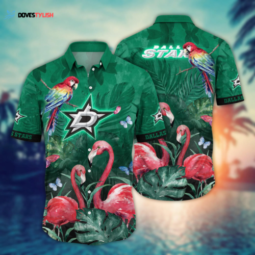 Dallas Stars NHL Flower Hawaii Shirt   For Fans, Summer Football Shirts