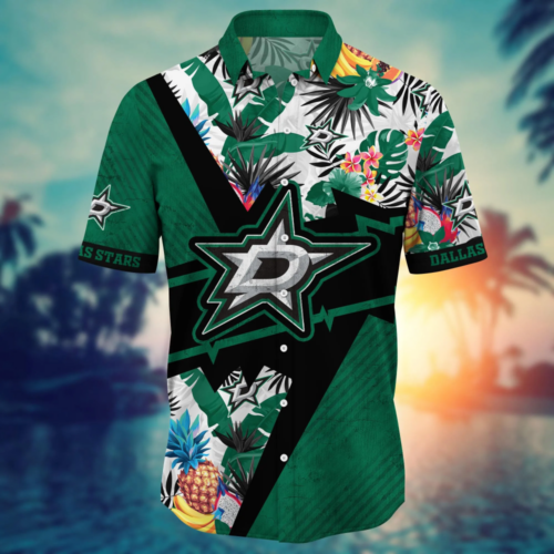 Dallas Stars NHL Flower Hawaii Shirt  For Fans, Summer Football Shirts