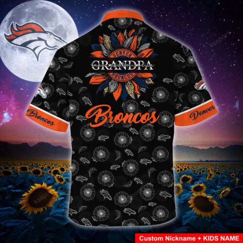 Denver Broncos NFL-Hawaii Shirt Sunflower Custom Your Name For Men And Women