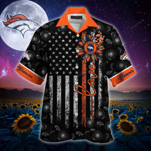 Denver Broncos NFL-Hawaii Shirt Sunflower Custom Your Name For Men And Women