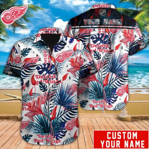 Detroit Red Wings NHL-Hawaiian Shirt  , Gift For Men And Women
