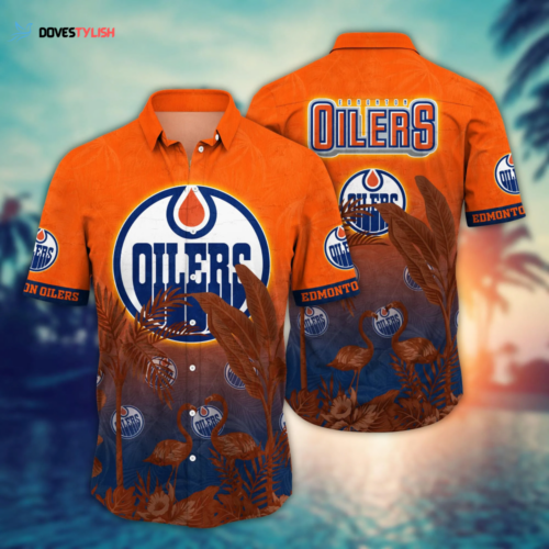Edmonton Oilers NHL Flower Hawaii Shirt And Tshirt For Fans, Summer Football Shirts
