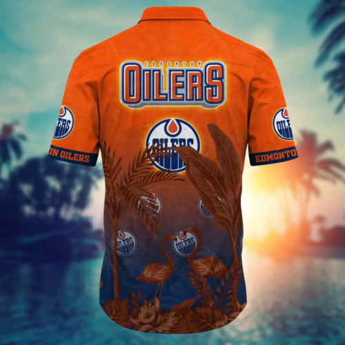 Edmonton Oilers NHL Flower Hawaii Shirt And Tshirt For Fans, Summer Football Shirts