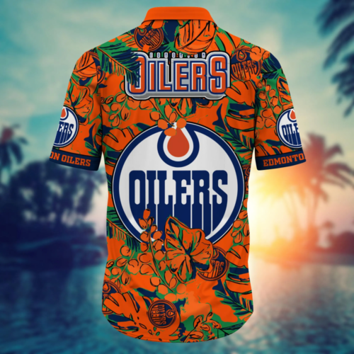 Edmonton Oilers NHL Flower Hawaii Shirt  For Fans, Summer Football Shirts