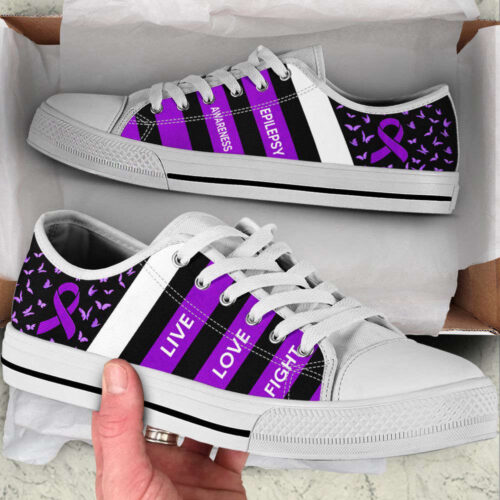 Epilepsy Shoes Plaid Low Top Shoes Canvas Shoes,  Best Gift For Men And Women