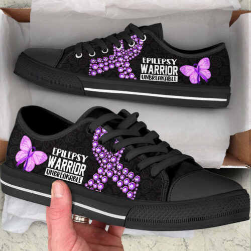 Epilepsy Shoes Unbreakable Black Low Top Shoes Canvas Shoes,  Best Gift For Men And Women