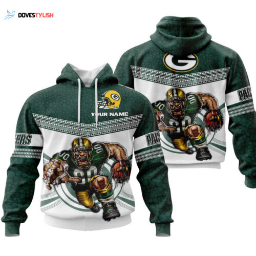 Fathead Mascot Hoodie, Green Bay Packers, Best Gift For Men And Women