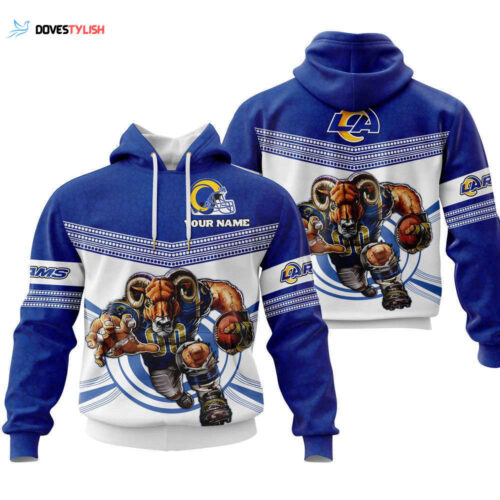 Fathead Mascot Hoodie ,Los Angeles Rams, Best Gift For Men And Women