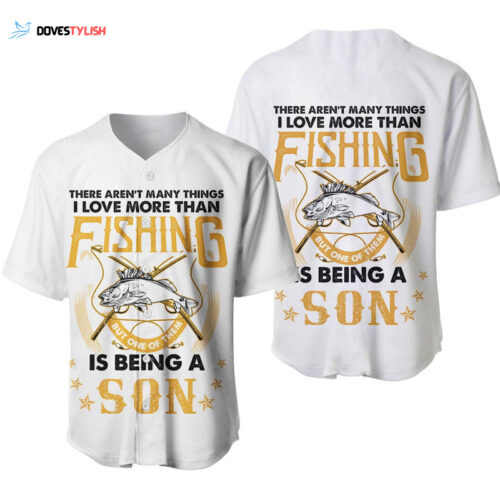 Father s Day Baseball Jersey: Celebrating Fatherhood with Fishing and Sonship in Navy