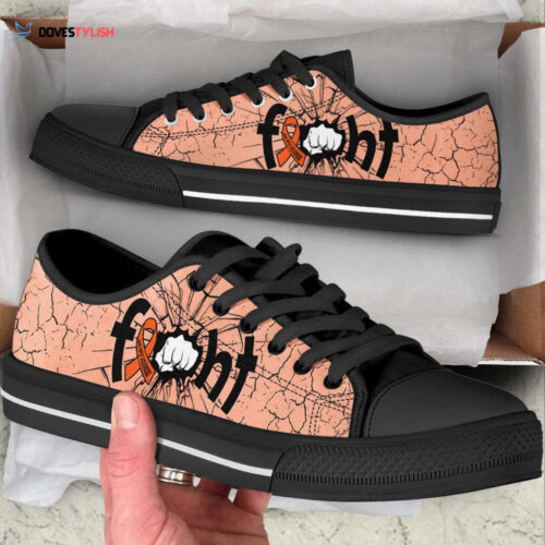 Fight Multiple Sclerosis AB Low Top Shoes Canvas Shoes,  Best Gift For Men And  Women
