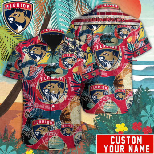 Florida Panthers Custom Name Hawaii Shirt  For Men And Women
