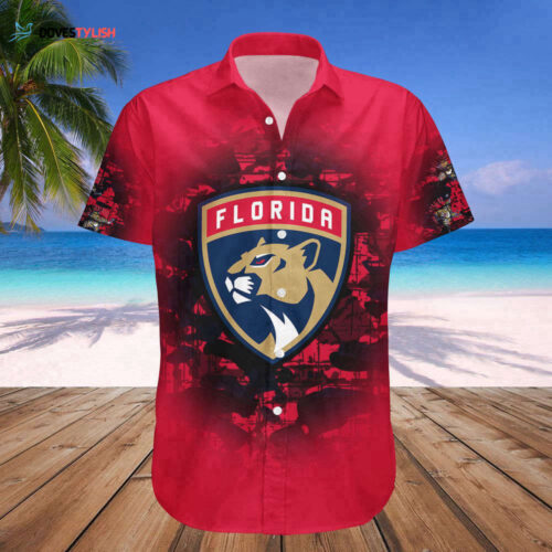 Florida Panthers Hawaii Shirt Set Camouflage Vintage – NHL For Men And Women