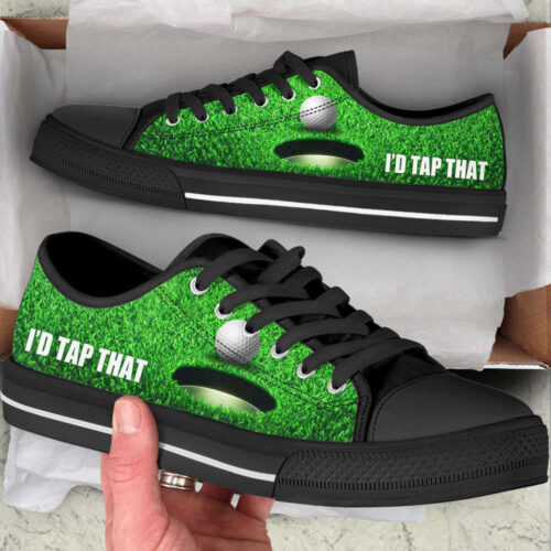 Golf I’d Tap That Low Top Shoes Canvas Print Lowtop Fashionable Casual Shoes Gift For Adults