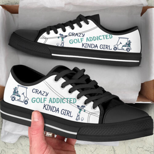 Golf Kinda Girl Low Top Shoes Canvas Print Lowtop Fashionable Casual Shoes Gift For Adults
