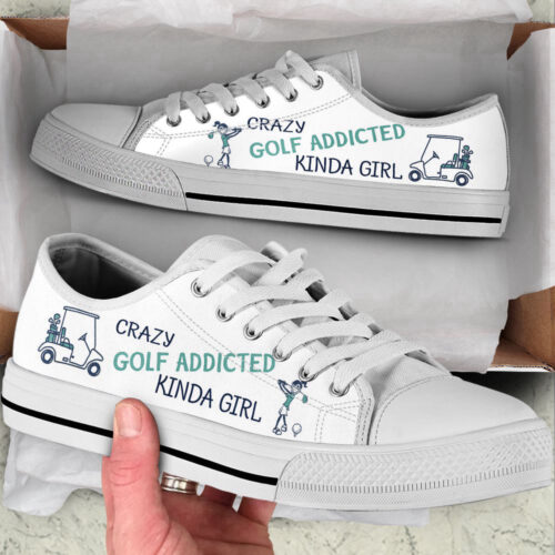 Golf Kinda Girl Low Top Shoes Canvas Print Lowtop Fashionable Casual Shoes Gift For Adults