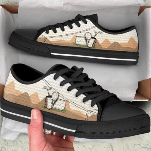 Golf MT Nude Low Top Shoes Canvas Print Lowtop Trendy Fashion Casual Shoes Gift For Adults