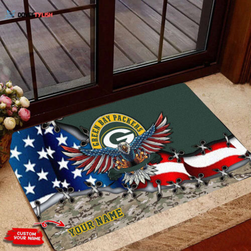 Green Bay Packers Personalized Doormat, Gift For Home Decor