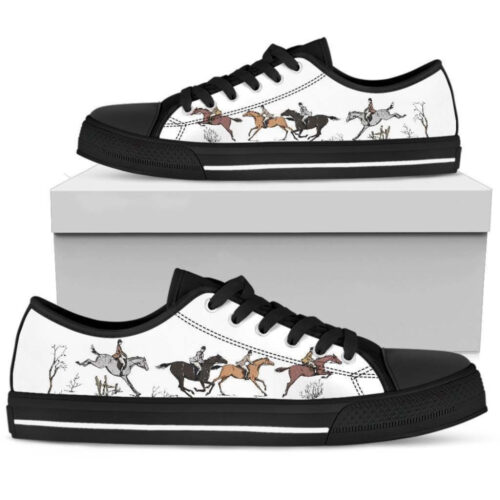 Black And White Cats Women’s   Low Top Shoes, Best Gift For Women