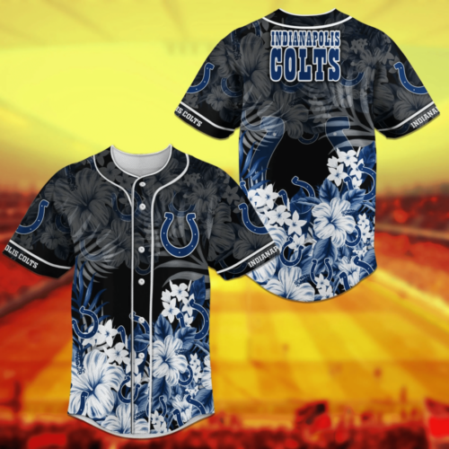 Tennessee Titans NFL Baseball Jersey Shirt Flower Design  For Men Women