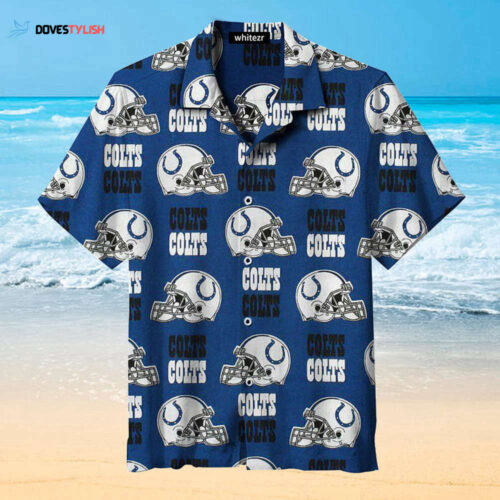 Indianapolis Colts Helmet Hawaiian Shirt For Men And Women