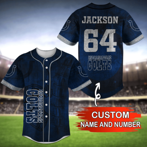 Indianapolis Colts NFL Baseball Jersey Shirt For Men Women  With Personalized Name
