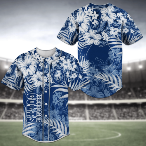 Indianapolis Colts NFL Fan Flower Baseball Jersey Shirt