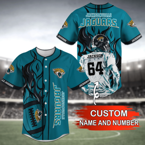 Jacksonville Jaguars NFL Baseball Jersey Shirt  For Men