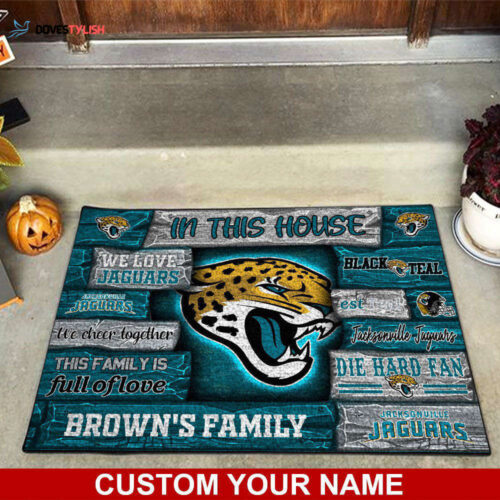 Jacksonville Jaguars NFL, Custom Doormat For Couples This Year