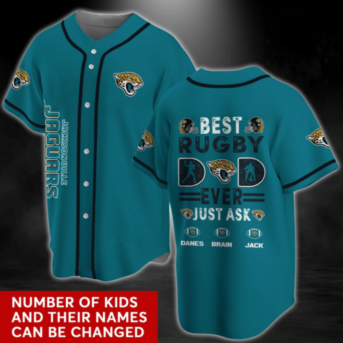 Jacksonville Jaguars NFL Personalized Personalized Name Baseball Jersey Shirt For Men Women