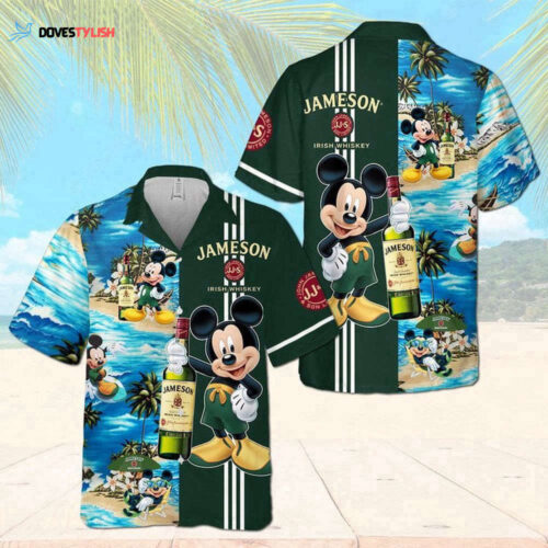 Jameson Irish Whiskey Mickey Mouse Hawaiian Shirt For Men And Women