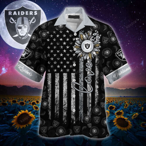 Las Vegas Raiders NFL-Hawaii Shirt Sunflower Custom Your Name For Men And Women