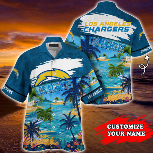Los Angeles Chargers NFL-Customized Summer Hawaii Shirt For Sports Fans