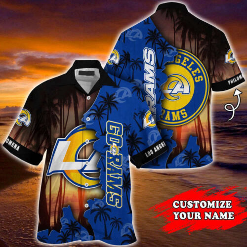 Los Angeles Rams NFL-Customized Summer Hawaii Shirt For Sports Enthusiasts