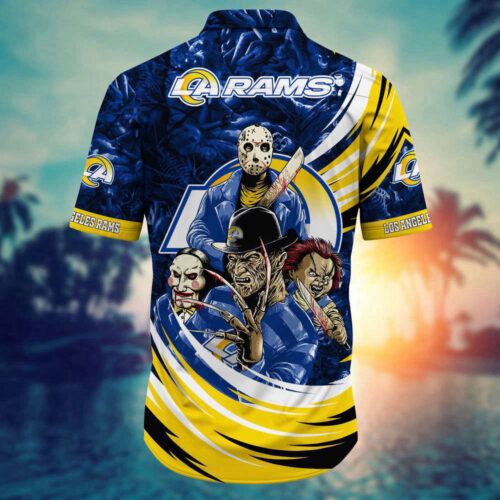 Los Angeles Rams NFL Halloween Horror Movies Hawaiian Shirt For Men Womens