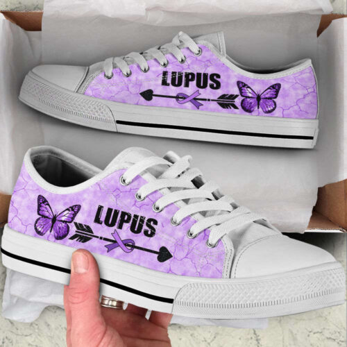 Lupus Warior Shoes Ribbon & Arrow Low Top Shoes Canvas Shoes, Best Gift For Men And Women