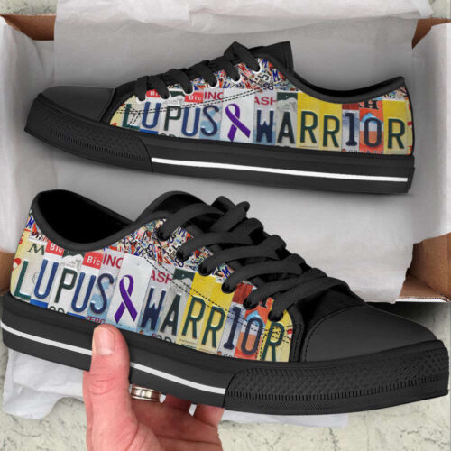 Lupus Warrior Shoes 2 License Plates Low Top Shoes Canvas Shoes For Men And Women