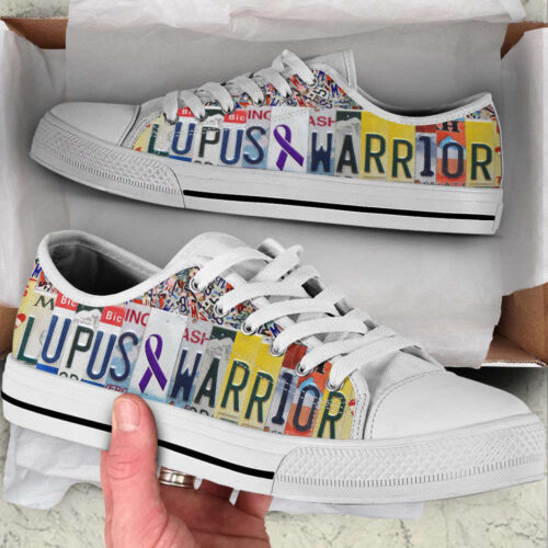 Lupus Warrior Shoes 2 License Plates Low Top Shoes Canvas Shoes For Men And Women